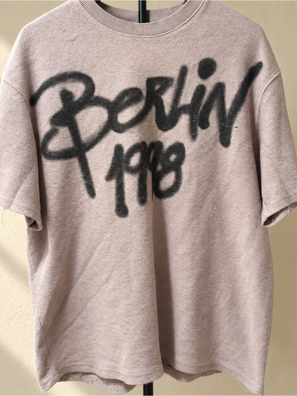 Graffiti Graphic Tee Size M Taupe Grunge Streetwear
